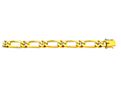 18k Gelbgold, Alternierende Gliederkette 1/1 9 Mm, 21 Cm - Standard Bild - 1
