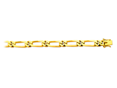 18k Gelbgold, Alternierende Gliederkette 1/1 8 Mm, 21 Cm - Standard Bild - 1