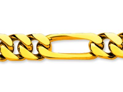 Armband Altern{e 1/3 Dicht 8 Mm, 20,50 Cm, 18k Gelbgold - Standard Bild - 2