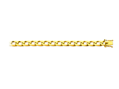 7 MM Panzerkette Armband, 20 Cm, 18karat Gelbgold - Standard Bild - 1