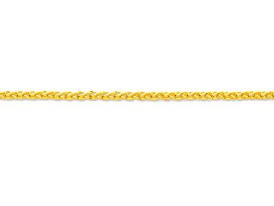 Kette Aus Massivem Palmenkettenglied 2,30mm, 45 Cm, Gelbgold 18k - Standard Bild - 2