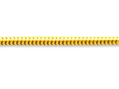 Kette Aus Serpentin-maschen 1,60 Mm, 42 Cm, Gelbgold 18k - Standard Bild - 2