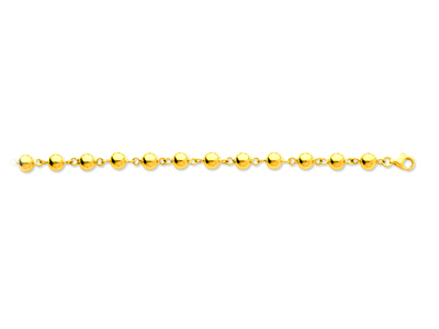 Armband Marseillais-kugeln 6 Mm, 19 Cm, 18k Gelbgold