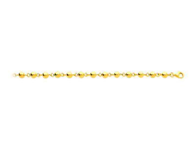 Halskette Marseillais-kugeln 5 Mm, 45 Cm, 18k Gelbgold
