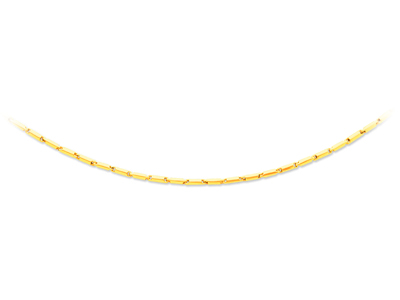 Röhrenhalskette 2,30 Mm, 42 Cm, Gelbgold 18k