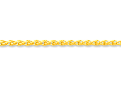 Kette Aus Massiven Palmier-glieder 1,30mm, 45 Cm, Gelbgold 18k - Standard Bild - 2