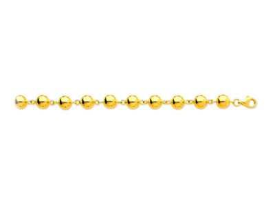 Armband Marseillais-kugeln 8 Mm, 19 Cm, 18k Gelbgold
