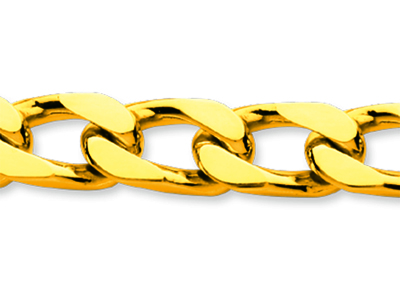 Armband Aus Pferd-glied 8 Mm, 21 Cm, Gelbgold 18k - Standard Bild - 2