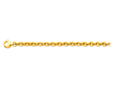 Armband Aus Runden For\at-maschen 7mm, 18,50 Cm, 18k Gelbgold - Standard Bild - 1