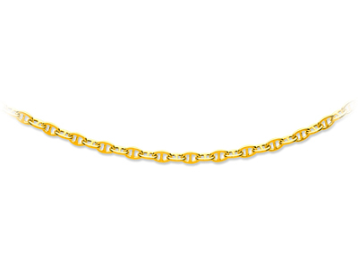 Halskette Ankerkettenglied 6,20 Mm,50 Cm, Gelbgold 18k - Standard Bild - 1