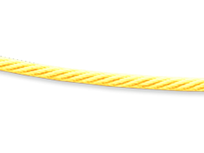Halskette Kabel 1,4 Mm, 50 Cm, Gelbgold 18k - Standard Bild - 2