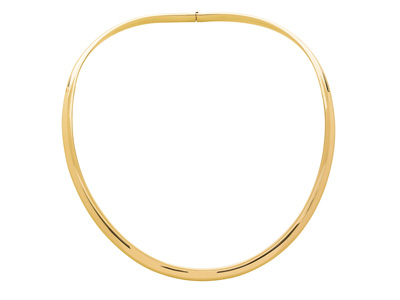 Halskette Torque Serction Oval 6 Mm, 18k Gelbgold. Ref. 4702 - Standard Bild - 1