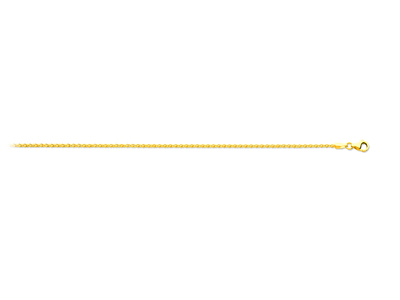 Kette Aus Massiven Palmblattmaschen 1,80 Mm, 45 Cm, Gelbgold 18k