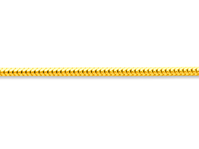 Kette Aus Schlangen-glieder 1,20 Mm, 50 Cm, Gelbgold 18k - Standard Bild - 2
