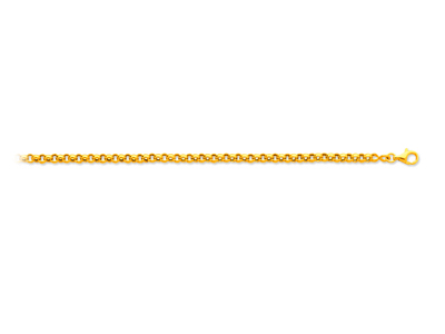 Jaseron-maschenarmband 3,30 Mm, 18 Cm, 18k Gelbgold