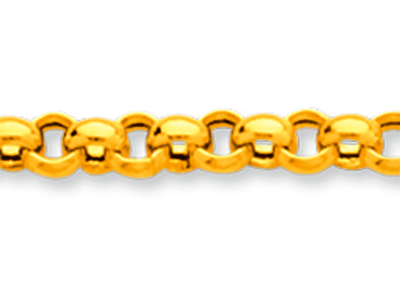 Kette Netz Glieder 3,30 Mm, 42 Cm, 18k Gelbgold - Standard Bild - 2