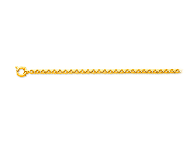 Armband Aus Jaseron-mesh 4,80 Mm, 19 Cm, 18 Karat Gelbgold