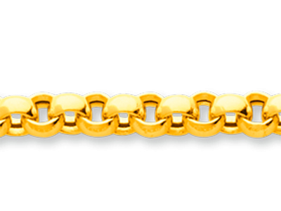 Glieder Jaseron 4,80 Mm, 19cm, 18k Gelbgold - Standard Bild - 2
