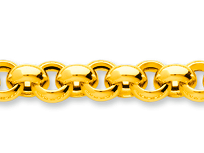 Jaseron-maschenarmband 7,30 Mm, 19 Cm, 18k Gelbgold - Standard Bild - 2