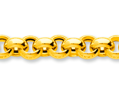 Kette Netz Glieder 7,30 Mm, 45 Cm, 18k Gelbgold - Standard Bild - 2