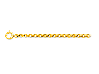Jaseron-maschenarmband 7,80 Mm, 19 Cm, 18k Gelbgold