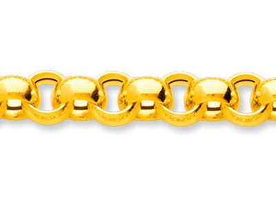 Jaseron-maschenarmband 7,80 Mm, 19 Cm, 18k Gelbgold - Standard Bild - 2