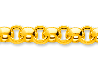Jaseron-maschenarmband 7,80 Mm, 19cm, 18k Gelbgold - Standard Bild - 2