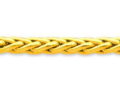 Hohles Palmier-maschenarmband 5 Mm,19 Cm, 18k Gelbgold - Standard Bild - 2