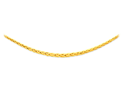 Halskette Aus Hohlem Palmkettenglied, 8 MM Abfallend, 45 Cm, 18k Gelbgold. Ref.9.06.080 - Standard Bild - 1