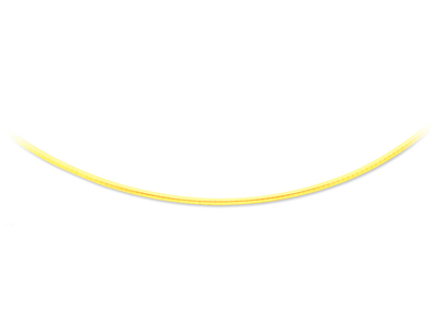 Omega-halskette Gewolbt 2 Mm, 42 Cm, 18k Gelbgold - Standard Bild - 1