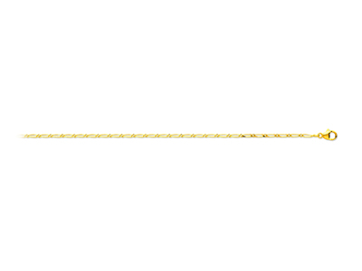 Kette Mit Alternierenden Maschen 1/1, 1,5 Mm, 45 Cm, Gelbgold 18k - Standard Bild - 1