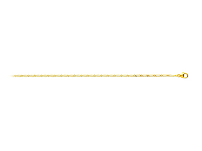 Kette Mit Alternierenden Maschen 1/1, 1,50 Mm, 50 Cm, Gelbgold 18k - Standard Bild - 1