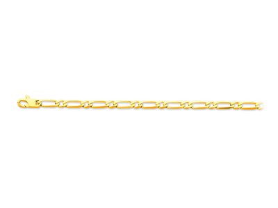 Armband Alternée 1/1 Ultraflache Masche 4,70 Mm, 19 Cm, 18k Gelbgold - Standard Bild - 1