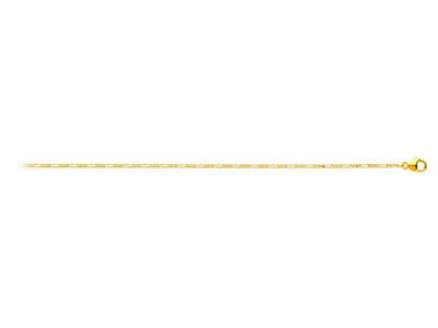 13 Alternierende Gliederkette, 1,10 Mm, 50 Cm, 18k Gelbgold