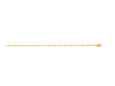 Kette Mit Alternierenden Maschen 1/3, 1,5 Mm, 50 Cm, Gelbgold 18k - Standard Bild - 1