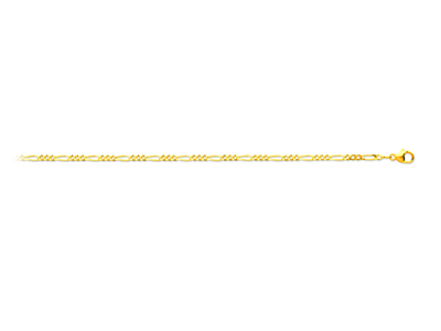 Kette Mit Alternierenden Maschen 1/3, 2,30 Mm, 50 Cm, Gelbgold 18k - Standard Bild - 1