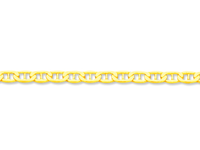 Kette Geschlagene Marine 2,40 Mm, 45 Cm, Gelbgold 18k - Standard Bild - 2