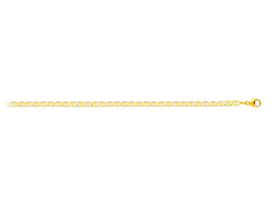 Armband Geschlagene Marine-glied 3 Mm, 21 Cm, 18 Karat Gelbgold - Standard Bild - 1