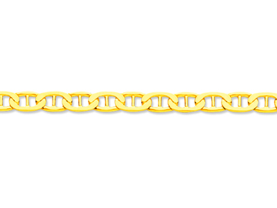 Armband Marine Battue 3,7 Mm, 18 Cm, Gelbgold 18k - Standard Bild - 2