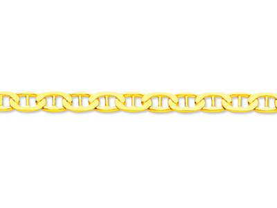 Armband Marine-glied Geschlagen 3,70mm, 18 Cm, 18k Gelbgold - Standard Bild - 2
