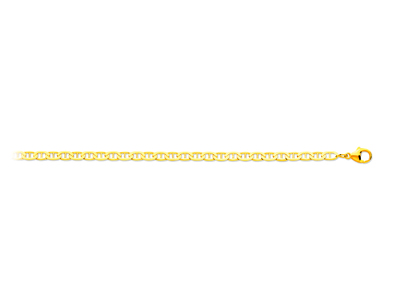 Halskette Geschlagene Ankerkettenglied 3,70 Mm, 55 Cm, Gelbgold 18k - Standard Bild - 1