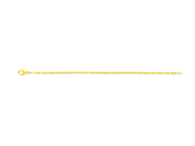 Ankerkettenglied, Diamantschliff, 2,30 Mm, 50 Cm, Gelbgold 18k - Standard Bild - 1
