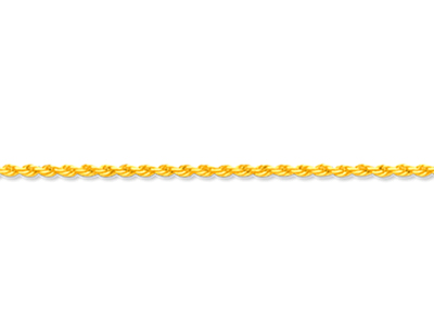 Maschenkette Massives Seil 1,3 Mm, 40 Cm, Gelbgold 18k - Standard Bild - 2