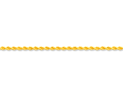 Massive Kordelgliedkette 1,30 Mm, 45 Cm, Gelbgold 18k - Standard Bild - 2