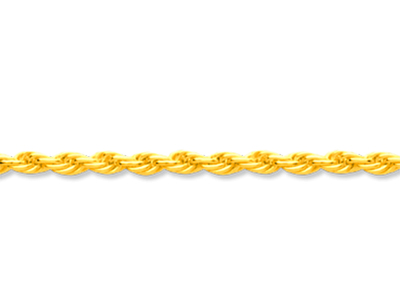 Maschenkette Massives Seil 2 Mm, 45 Cm, Gelbgold 18k - Standard Bild - 2