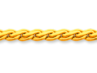 Kette Aus Palmierglieder 3,60 Mm, 42 Cm, Gelbgold 18k - Standard Bild - 2