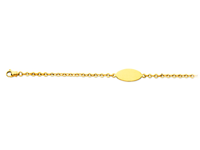 Identity Junior Mesh Linse Mit Zwischenringen, 18 Cm, Gelbgold 18k