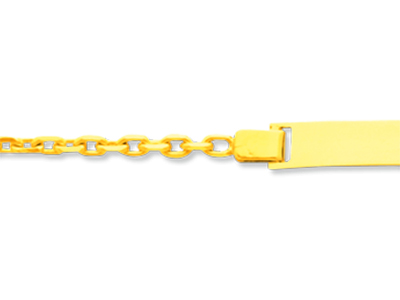 Baby Identität For\at Diamant Kettenglied, 14 Cm, 18 Karat Gelbgold - Standard Bild - 2