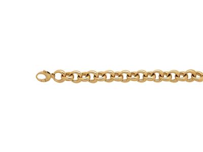 Armband Mit Doppelten Birnbaum-maschen 10 Mm, 20 Cm, 18k Gelbgold. Ref. 3926