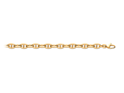 Armband Ankerkette Oval 7 Mm, 19,50cm, 18k Gelbgold - Standard Bild - 1